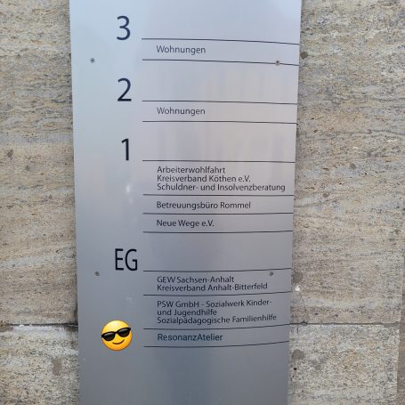 Klingelschild Dr.-Krause-Str. 58/60 Klingelschild